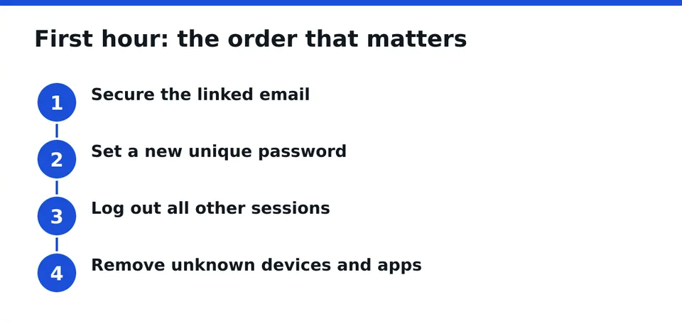 Email comes first because it controls every reset.