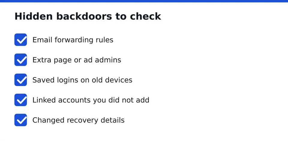 Repeat the check a few days after recovery.