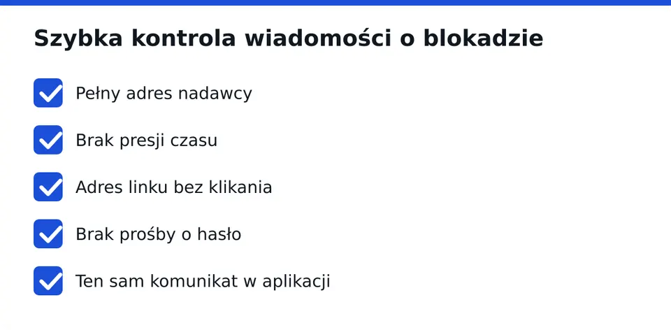 Jeśli któryś punkt nie pasuje, nie klikaj.